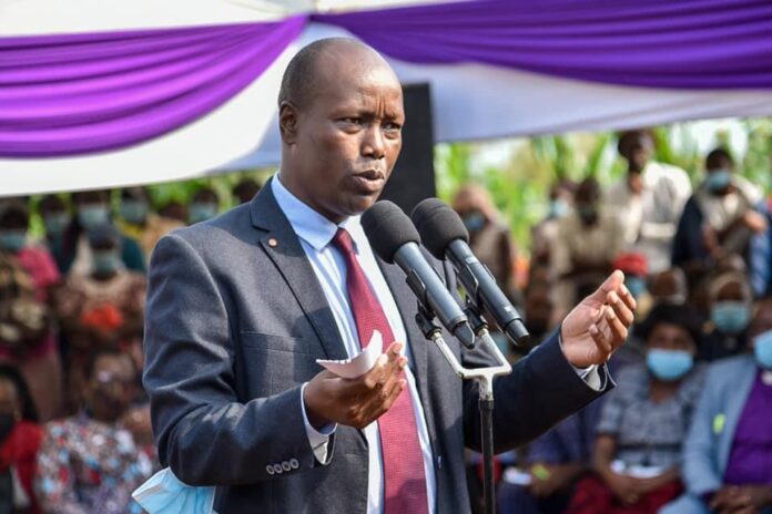 Nakuru Governor Lee Kinyanjui speaking in a past event.