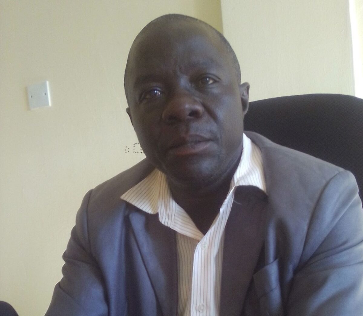 Peter Habenga Okondo secondary School Principal Mr Benjamin Nawiri. Budalangi NG-CDF recently constructed some classrooms in his school to facilitate CBC. PHOTO/Gilbert Ochieng, The Scholar Media Africa.
