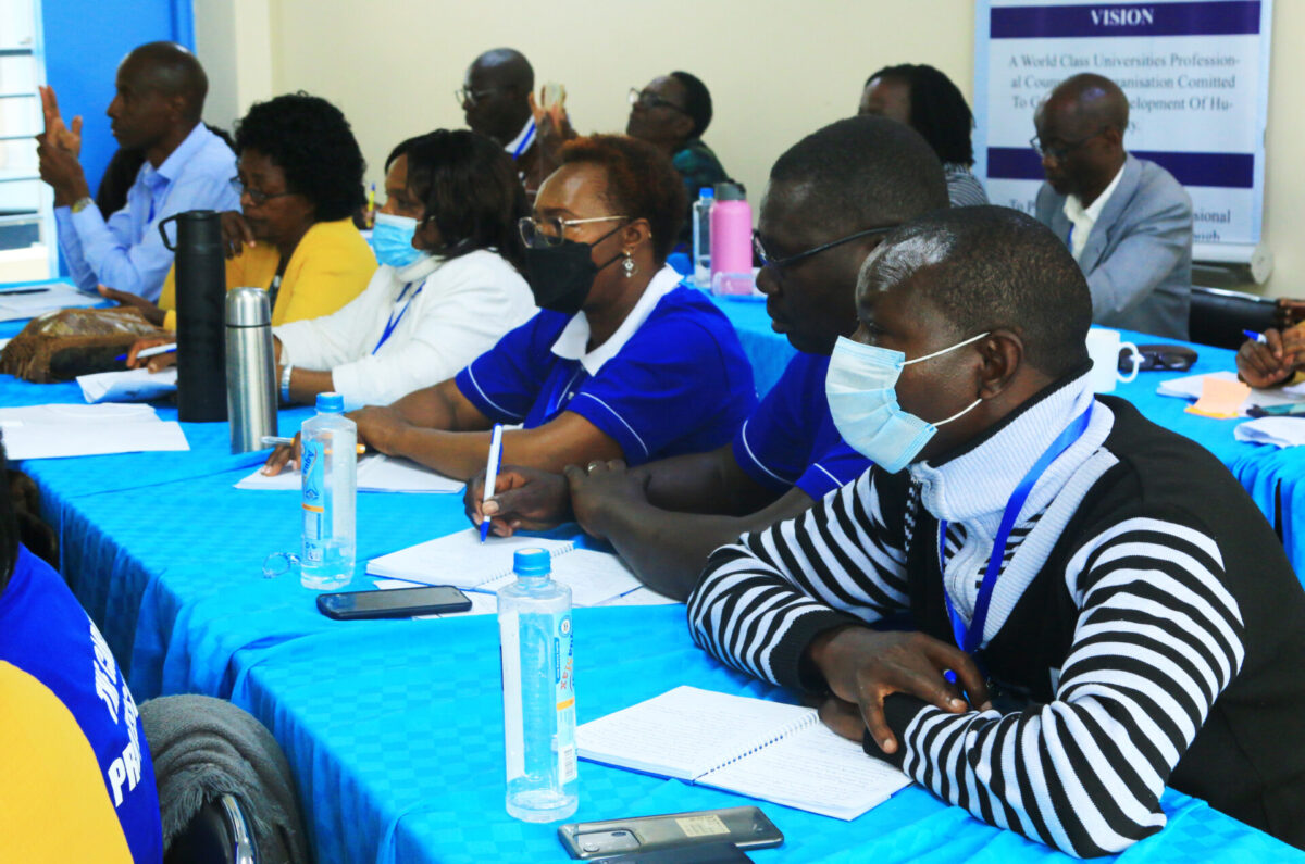Delegates following KUPCA Conference proceedings. PHOTO/Kisii University Media.