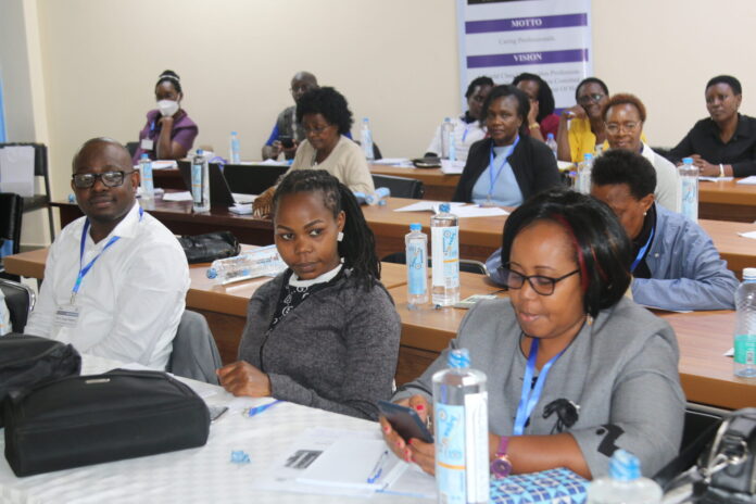 DelDelegates preparing for one of the KUPCA Inaugural Research Conference Sessions. The event took place at Kisii University on November 18 to 21, 2022, to address the state of mental health in Kenya and beyond. PHOTO/Kisii University Media.egates preparing for one of the KUPCA inaugural Research Conference Sessions. The event took place at Kisii University on November 18 to 21, 2022, to address the state of mental health in Kenya. and beyond. PHOTO/Kisii University Media.