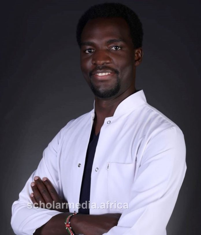 Dr. Ibrahim Omar. Despite all the challenges he faced throughout his high school life, he was determined to make it in life. His scholarship to study medicine in Istanbul University, Turkey, was the game changer. PHOTO/Janet Kiriswo, The Scholar Media Africa.