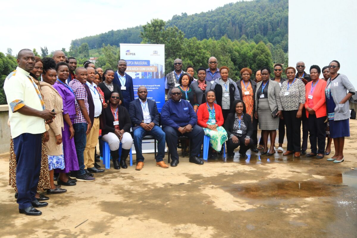 The Caring Professionals pose for group photo after the three-day KUPCA Inaugural Conference. PHOTO/Kisii University Media.