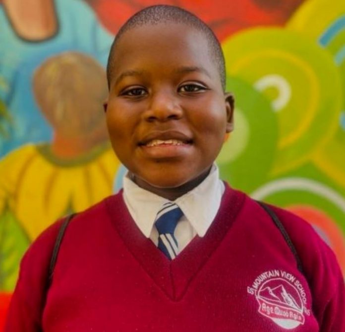 Oriki Doubar, a 2022 KCPE Candidate at Mountain View School in Nairobi, who garnered 406 in the KCPE examination, after battling myriad challenges. PHOTO/Courtesy.