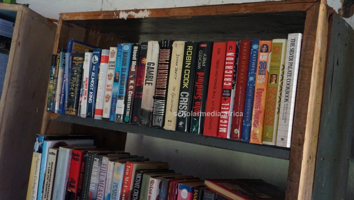 Shelved books at the learning facility. PHOTO/Edmond Kipngeno, The Scholar Media Africa.