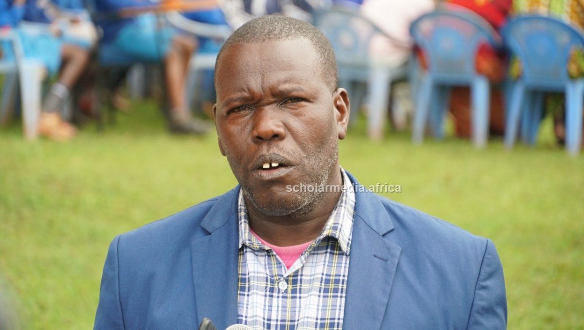 Gideon Kitur, chairperson Kabirirsang community library. PHOTO/Edmond Kipngeno, The Scholar Media Africa.