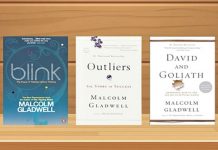 Why start the year with Malcolm Gladwell’s books? Five of Malcolm Gladwell’s seven titles. PHOTO/JP.