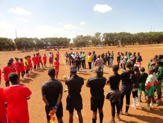 Creating preventative awareness through sports in the rehabilitation center's neighborhood. Jane has been exposing the young people to sports and other activities to keep them from drugs and substance abuse. PHOTO/Njoroge Njuguna, The Scholar Media Africa.