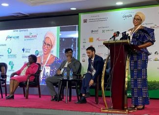 AGRIBUSINESS: Kenya hosts 6th Africa Agri Expo, roots for sustainable agriculture Mariatu Kamara, Country Director and Representative for International Fund for Agricultural Development (IFAD), addresses delegates during the AAE2023 at KICC, Nairobi. PHOTO/Courtesy.