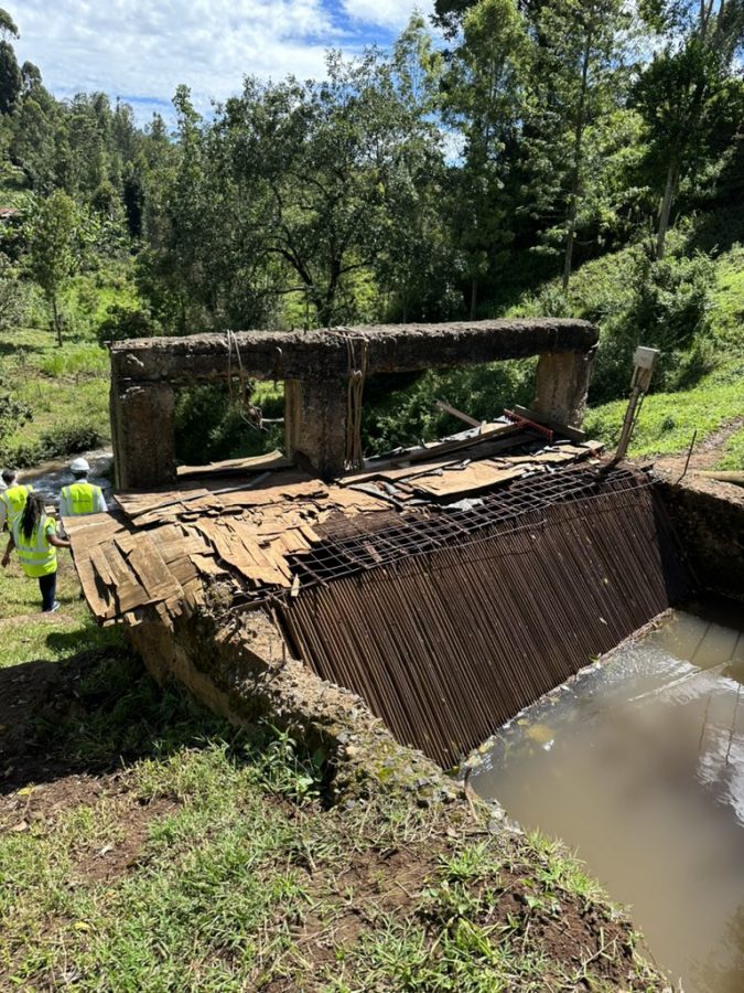 The project uses water from the nearby Ngedo River to produce hydropower energy. PHOTO/Courtesy.