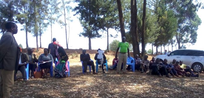 Participation A public participation exercise at Kabonyoru ward, Nyamira county recently. PHOTO/Courtesy.
