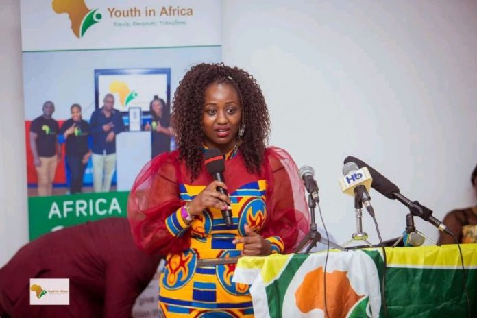 Sarah Munyi, President, Youth in Africa, during a past event. PHOTO/Courtesy.