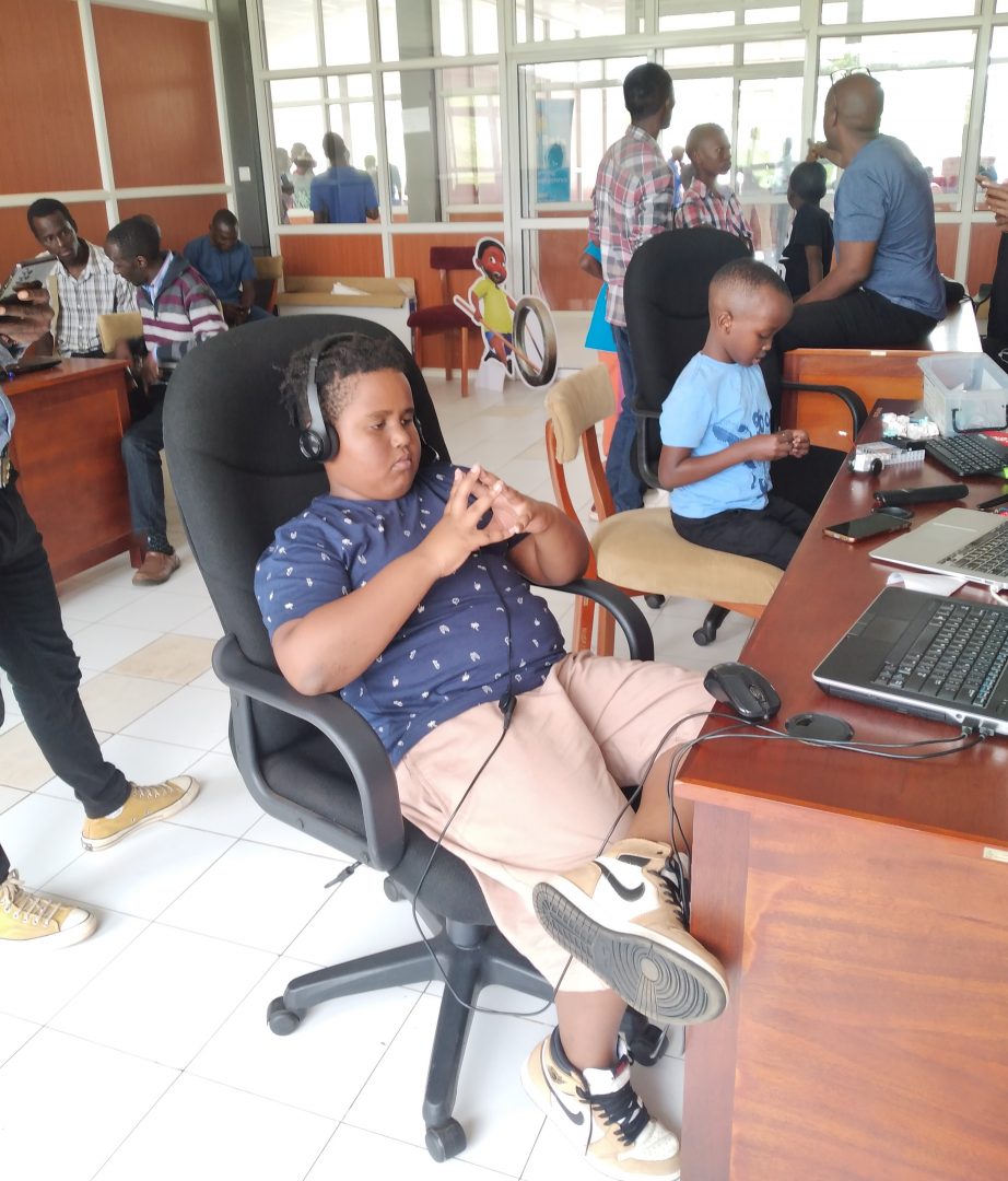 Aleem at the Science -Tech Expo, where he showcased his coding skills and got picked for an innovation program by Fundi Bots. PHOTO/Courtesy.