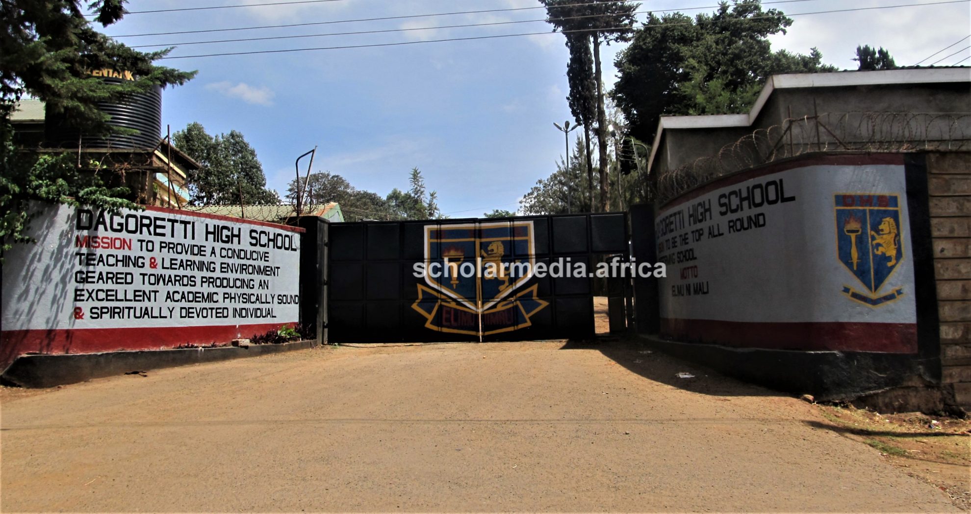 The school's entrance. PHOTO/Tebby Otieno, Scholar Media Africa.
