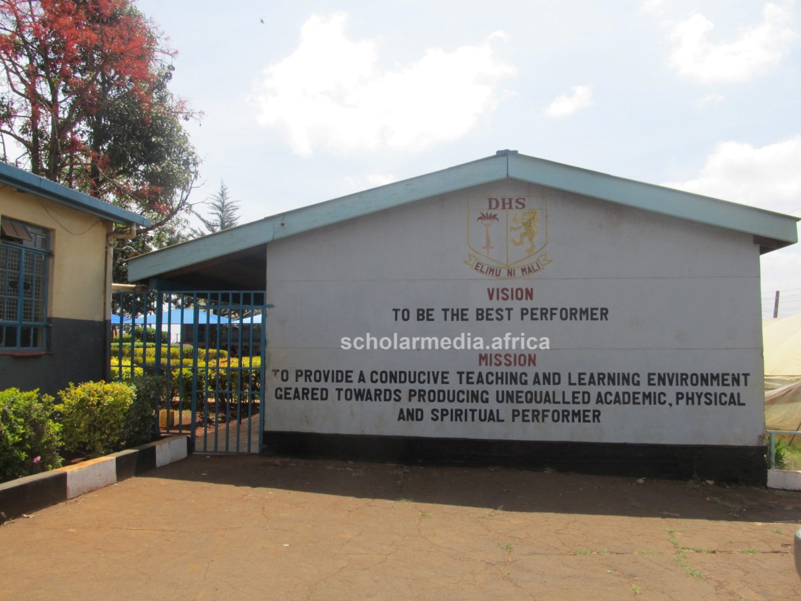 The school vision and mission statement as inscribed on a wall. PHOTO/Tebby Otieno, Scholar Media Africa.