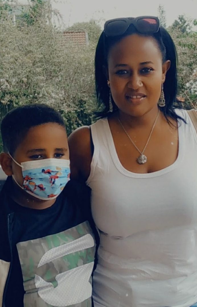 Aleem poses for a photo with his mum. She has always been on her side, supporting him throughout her innovative journey. PHOTO/Courtesy.