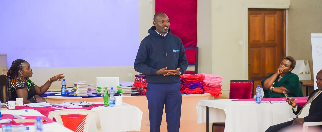 Ronald Manyasia, Wakenya Pamoja Sacco's Operations Manager giving his remarks. PHOTO/Arise Circle. 