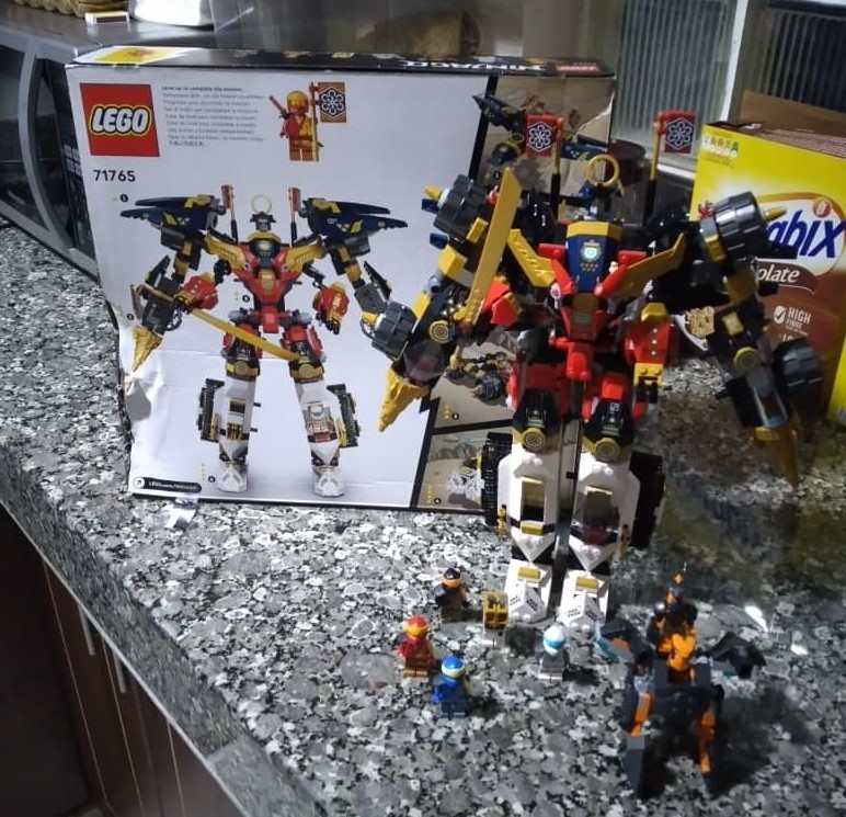 A robot connected by Aleem using Legos. He has built several other robots which function in executing different tasks. PHOTO/CAOURTESY.