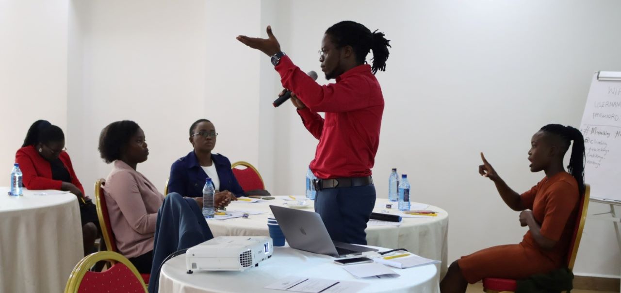A participant giving some input into the discussion. PHOTO/Courtesy.