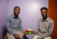 From campus buddies to business partners, the journey to Siha Organic Seif Waziri (left) and Paul Rugendo, owners of Siha Organic Grocery Stores in Nauru city. They aim at promoting healthy living. PHOTO/Courtesy.