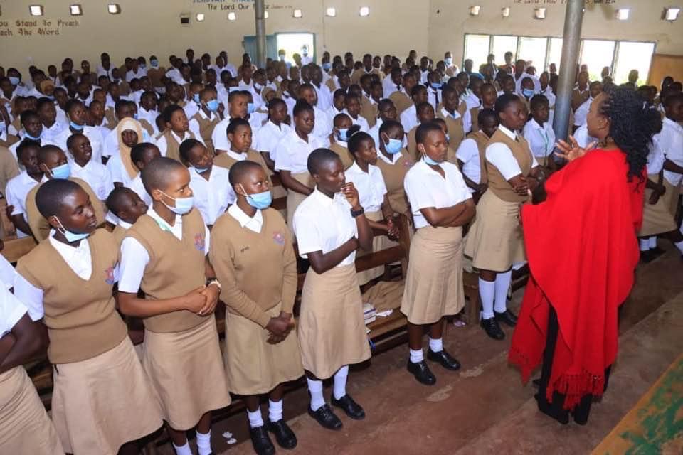 Wellness and career talk at Manga Girls in Nyamira County. PHOTO/Courtesy.  