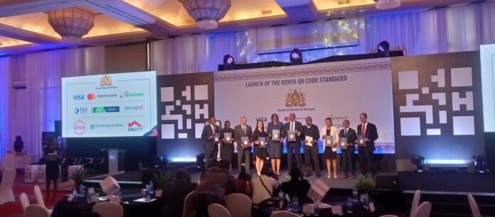Stakeholders during the launch of QR Code Standard by the Central Bank of Kenya (CBK) recently. PHOTO/Courtesy.