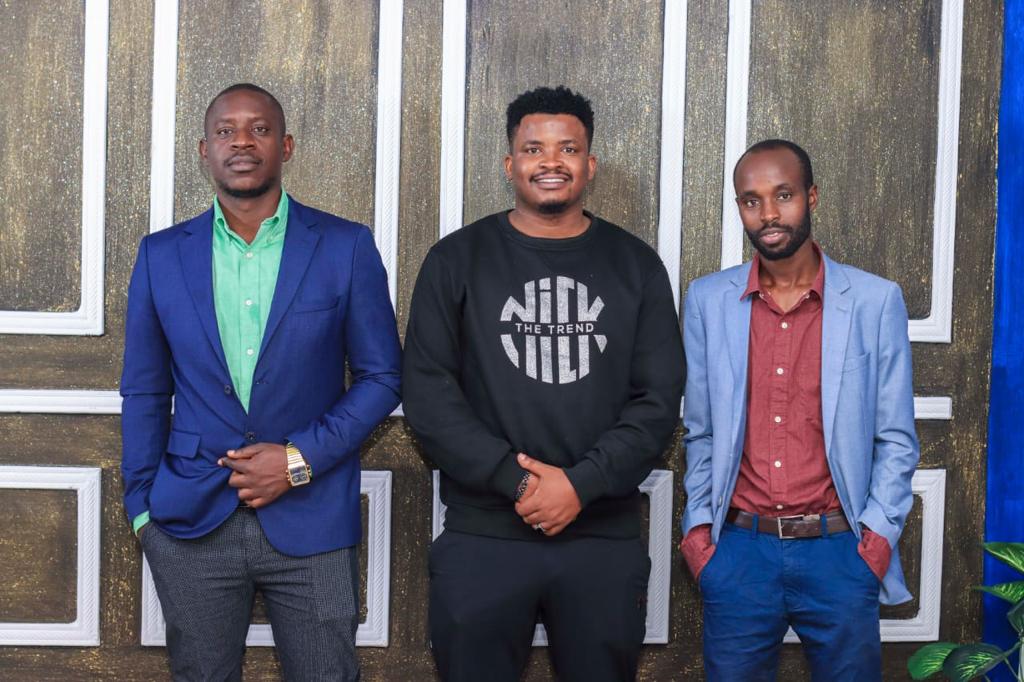 The event directors from left: Nerbert Shiveka, Nicholas Karanja, Nelson Kiptoo. PHOTO/Courtesy.