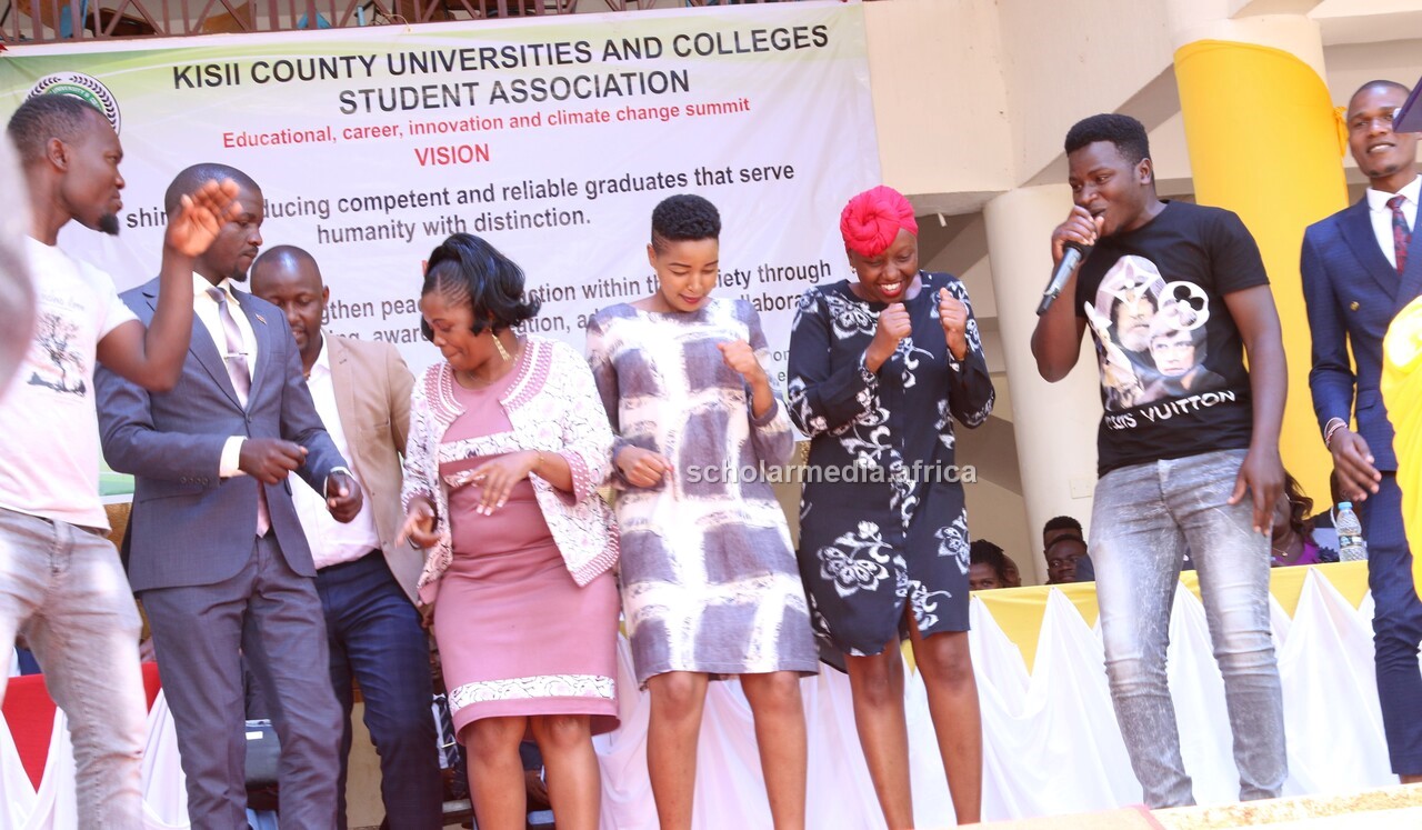 Guests enjoy a moment of entertainment. PHOTO/Boaz Khuteka, Scholar Media Africa.  