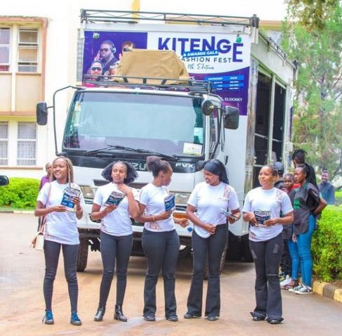 Female models preparing for a three-day roadshow to publicize the event. The marketing strategies included online presence and activations on campuses. PHOTO/Courtesy.