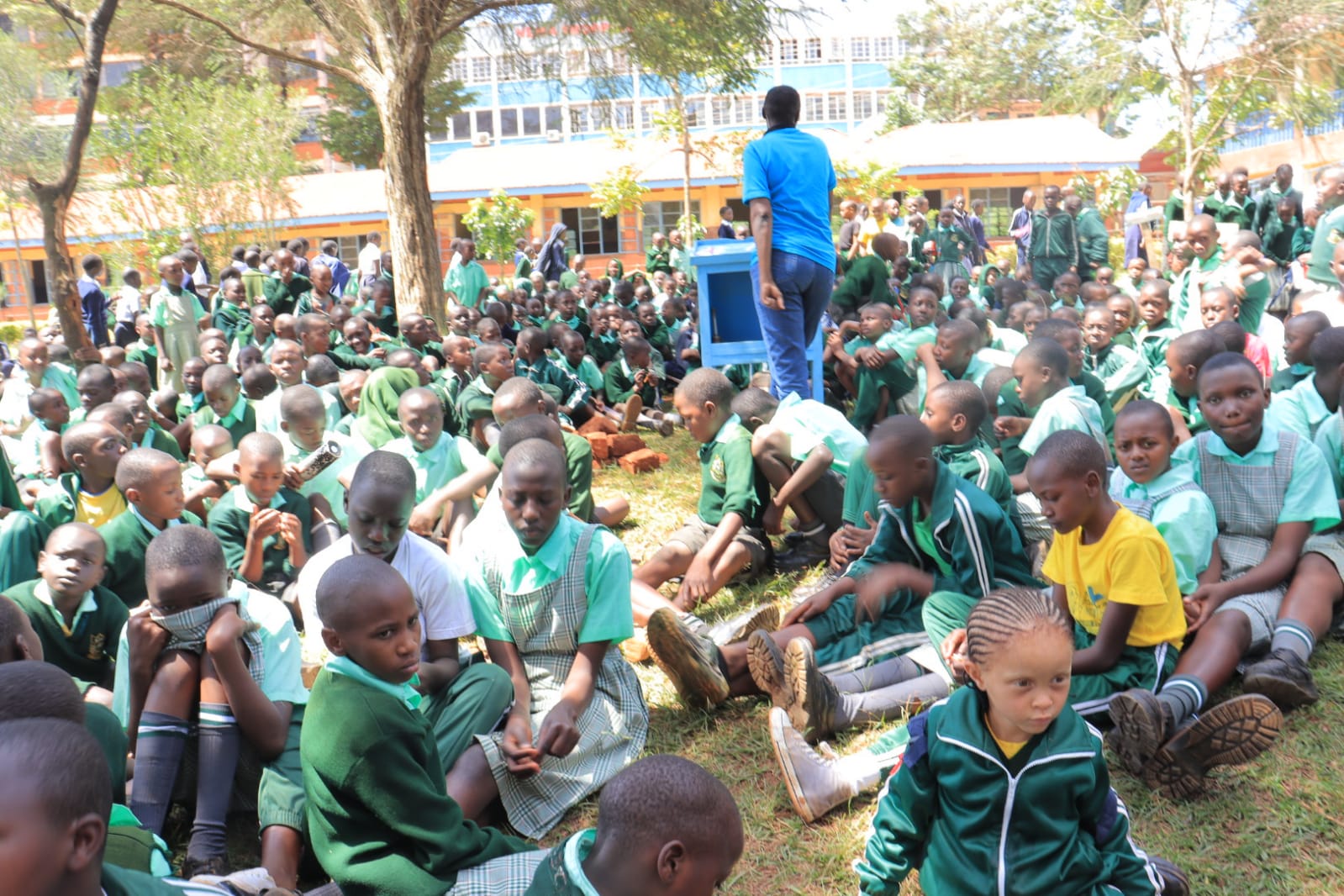 Ms. Kimibei says at primary school, the pupils are at the right age of environmental engagement and coaching. PHOTO/Courtesy.