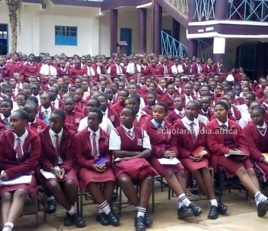 Continuous career exposure setting stage for Sironga Girls High School A section of Sironga Girls Form 3 students follow through proceedings during a career talk session on June 11, 2023. PHOTO/Josephat Nehemiah, Scholar Media Africa.