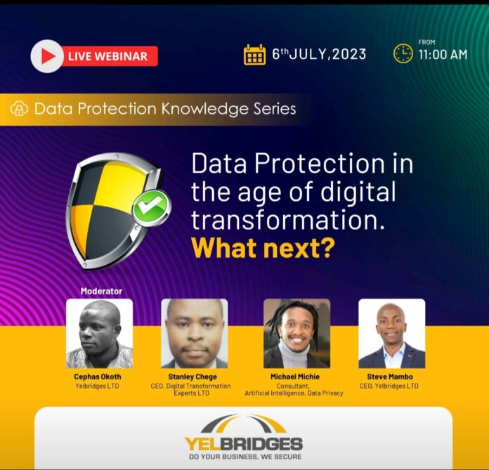 An e-poster of the virtual session on data protection in today's age of digital transformation. E-POSTER/Courtesy.