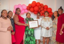 Change-driven Magdalene Mwebi honored with National Heroine Award Magdalene Mwebi alias St. Jude (fourth left), a transformational woman leader with an impactful track record in community service, advocacy, leadership development and entrepreneurship, holds her award on July 30, 2023, alongside other women leaders after they presented it to her in a warm event in Kisii town. She had been honored with it earlier during the Women Empowering Women Conference in Nairobi. PHOTO/ Mzii Photography.