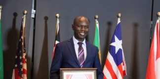 From hospitality to world ambassador; Obadiah’s journey in humanitarian diplomacy Amb. Dominic Obadiah, a change agent who has been advocating for peace, humanitarian diplomacy, mental health and civility, holding his 2022 National Leader Award by Mental Real-Of-State, an organization by Michael Freeland. He has bagged myriad awards in his journey towards changing the world. PHOTO/Courtesy.