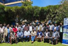 Nyamira county validating spatial plan, engaging public on el-Niño preparedness Stakeholders pose for a photo at the sidelines of the draft spatial plan workshop. PHOTO/Courtesy.