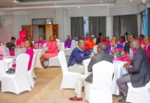 Arise Circle holds high tea event to honor Breast Cancer Awareness Month Participants follow proceedings during a Heels and Pink high tea event and round-table conversation by Arise Circle KE in honor of Breast Cancer Awareness Month 2023, on October 28, 2023. PHOTO/Mzii Photography Kenya.