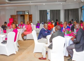 Arise Circle holds high tea event to honor Breast Cancer Awareness Month Participants follow proceedings during a Heels and Pink high tea event and round-table conversation by Arise Circle KE in honor of Breast Cancer Awareness Month 2023, on October 28, 2023. PHOTO/Mzii Photography Kenya.